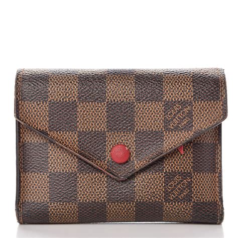 louis vuitton victorine wallet red